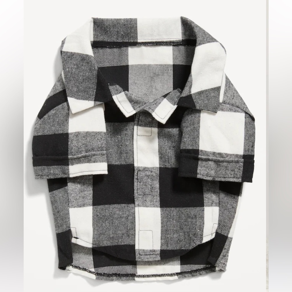 Buffalo Check Print Flannel Shirt for Pet NWT
